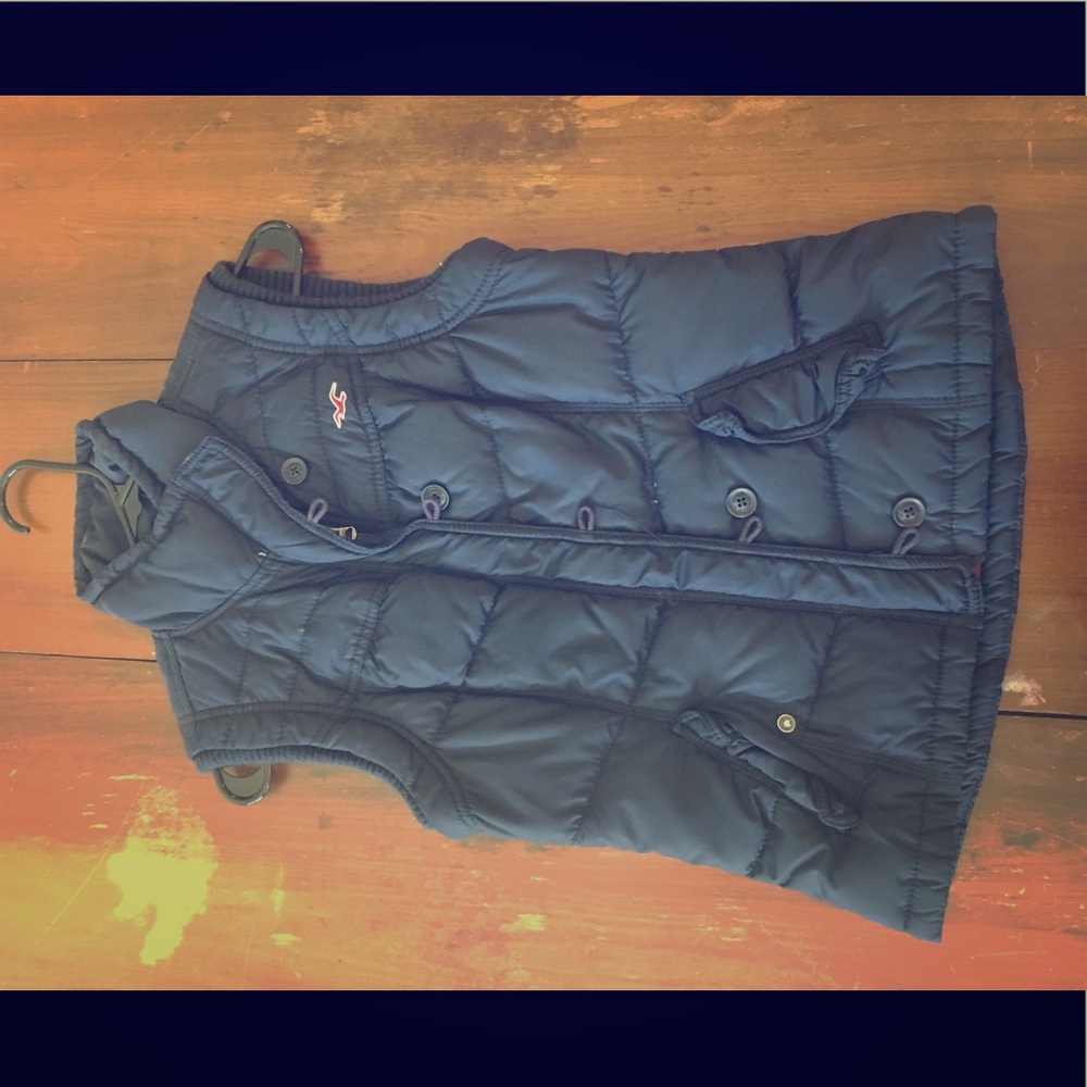 Navy winter vest